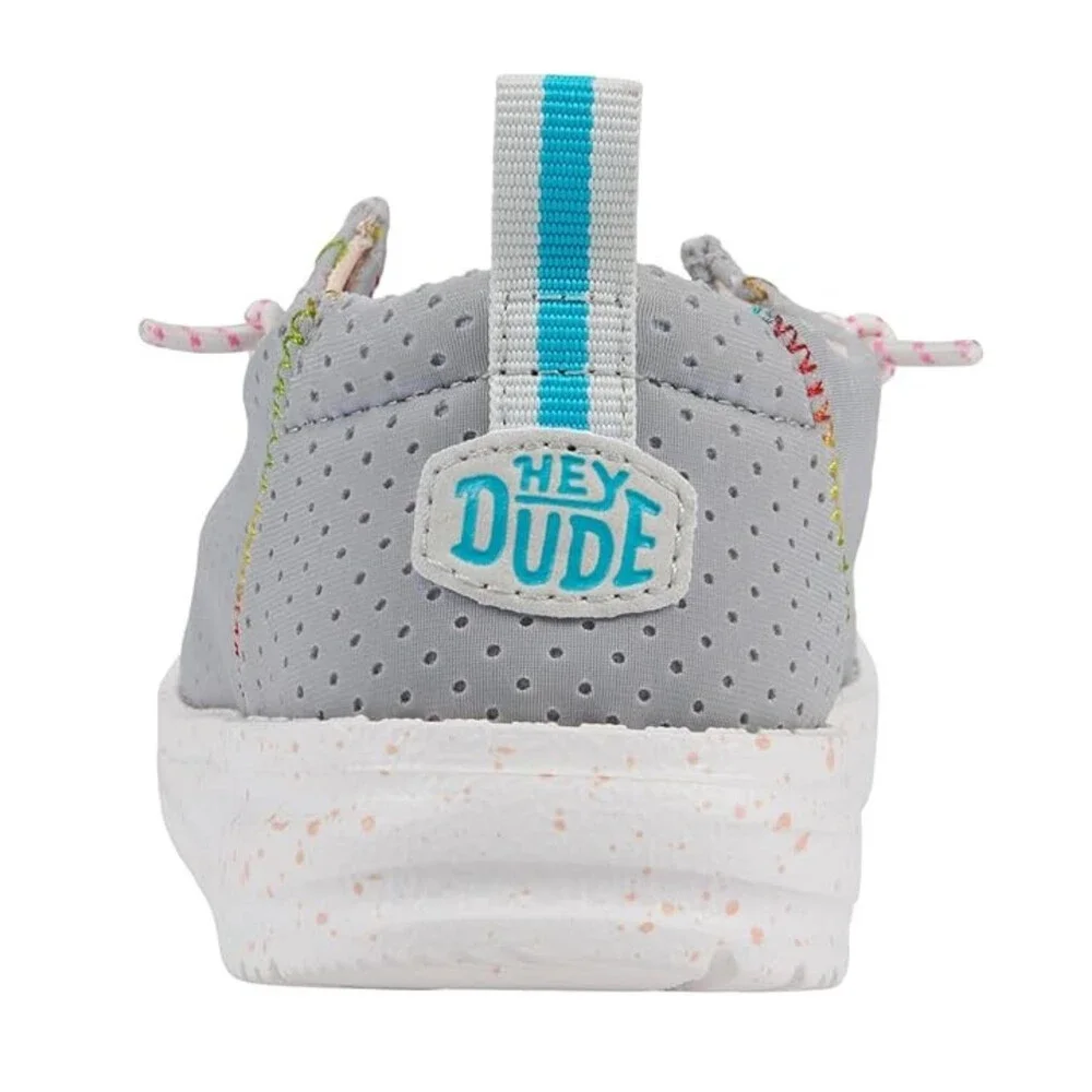 Hey Dude Wendy Perf Neoprene Toddlers US 9 Gray Slip On Comfort Shoes RHS7965